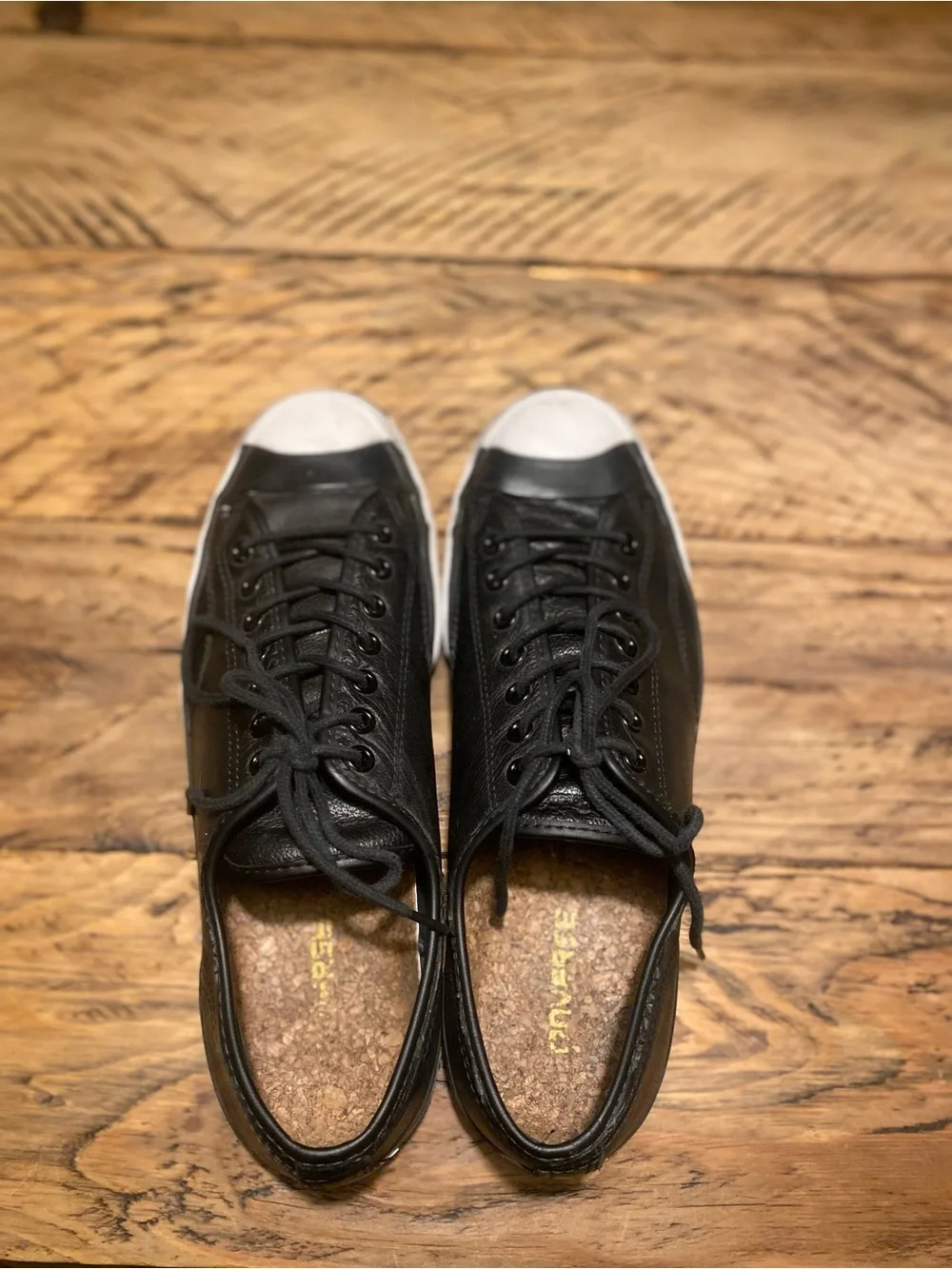 Men's jack purcell converse  Leather Lace-Up Sneakers - Picture 2 of 6